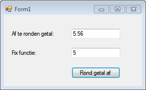 voorbeeld toepassing Fix functie