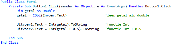 voorbeeld code Random klasse
