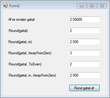 voorbeeld toepassing Fix functie