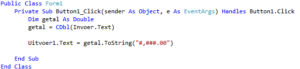 voorbeeld code Random klasse
