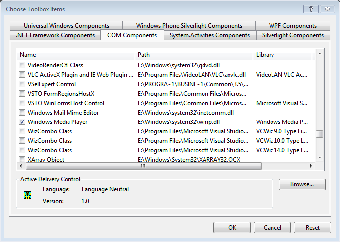 Menu Media Player